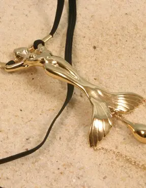 Chang’e - Women's Siren Waistband with Clitoral Pendant - Gold